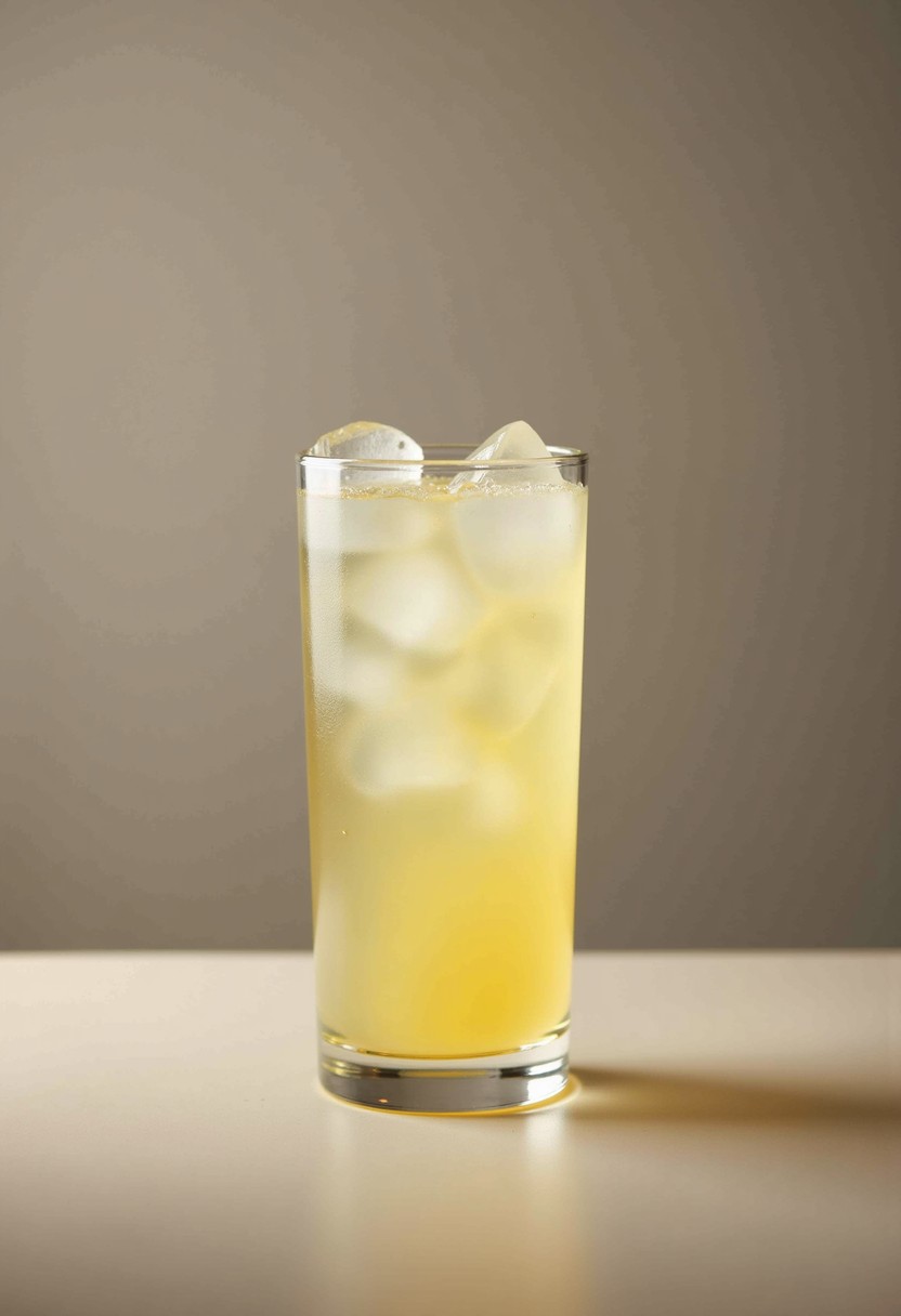 氣泡蘭姆酒 調酒示意圖