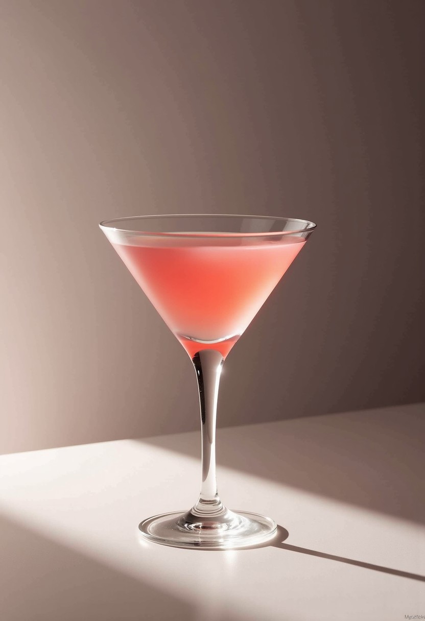 粉紅飲料 調酒示意圖