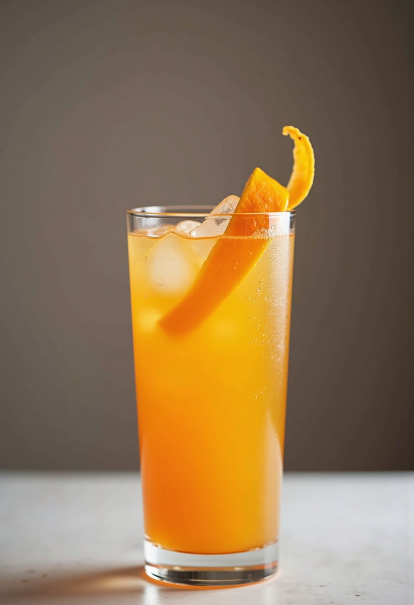 橘子涼飲 (Mocktail) 調酒示意圖