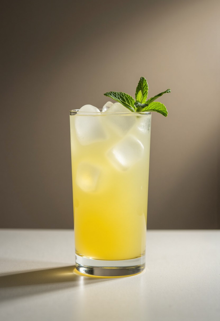 蜂蜜檸檬汽水 (Mocktail) 調酒示意圖