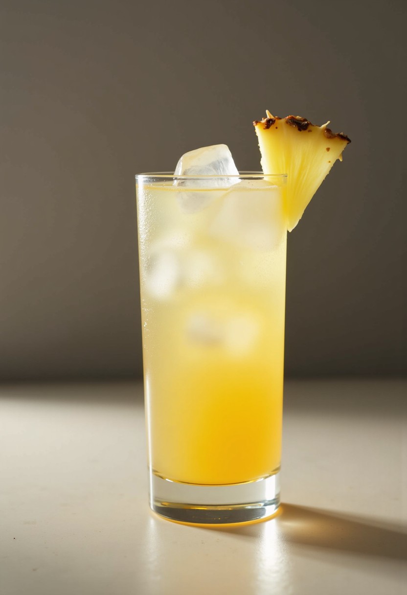 鳳梨檸檬汽水 (Mocktail) 調酒示意圖