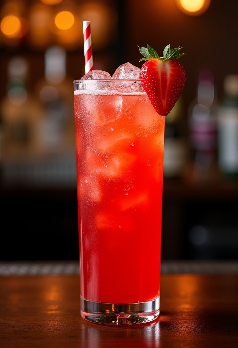草莓檸檬水 (Mocktail) 調酒