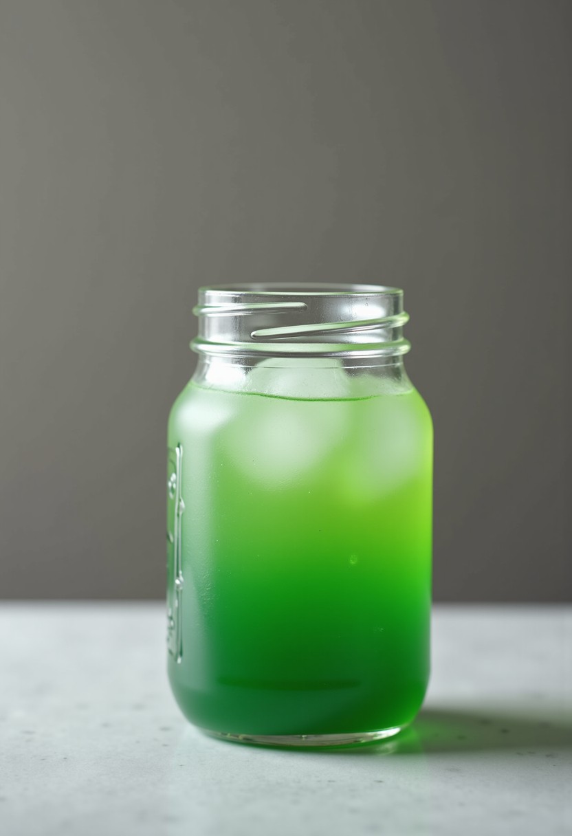 史萊姆之液 (Slimer) 調酒示意圖
