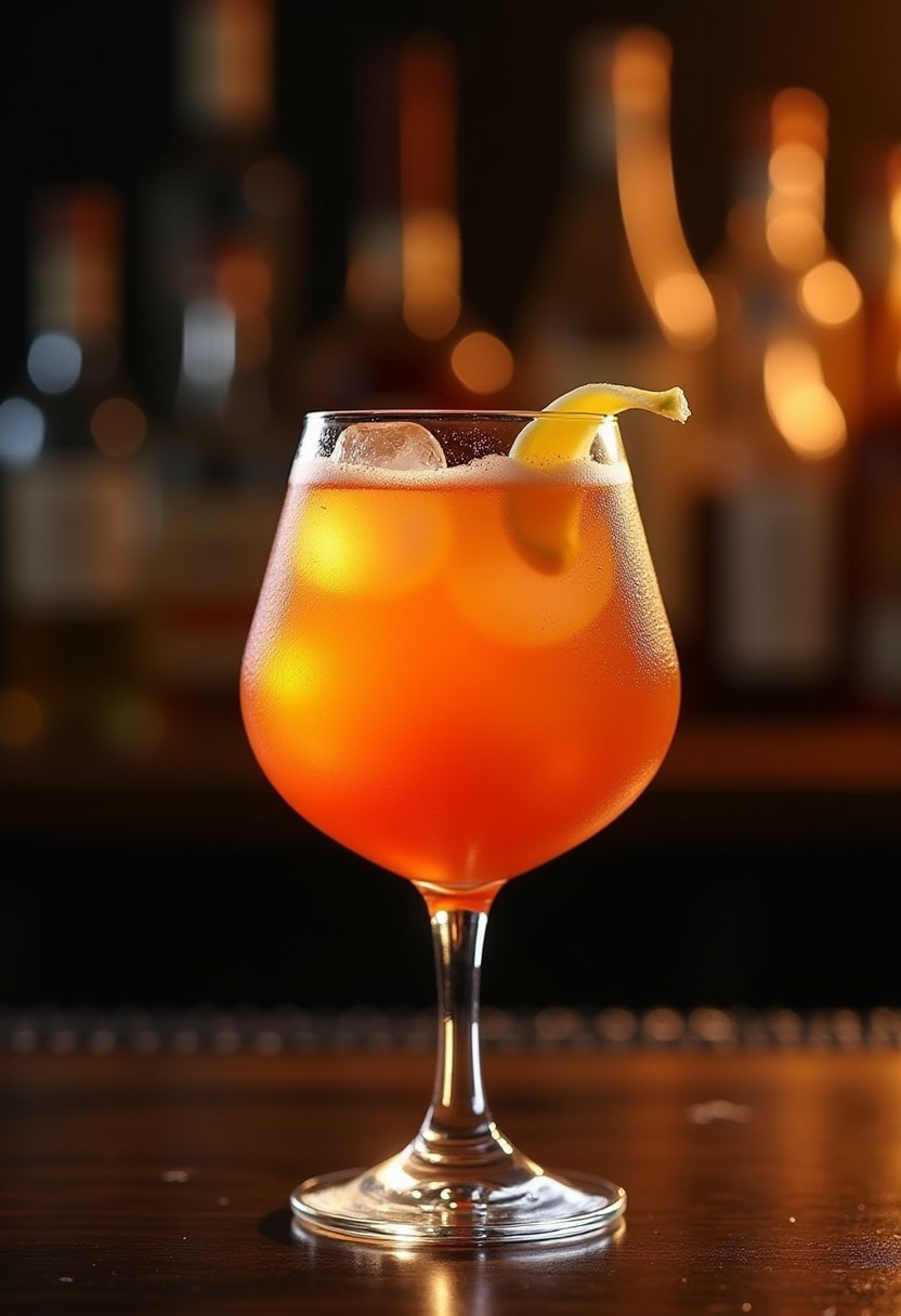 杏仁酸酒 Amaretto Sour 調酒成品照