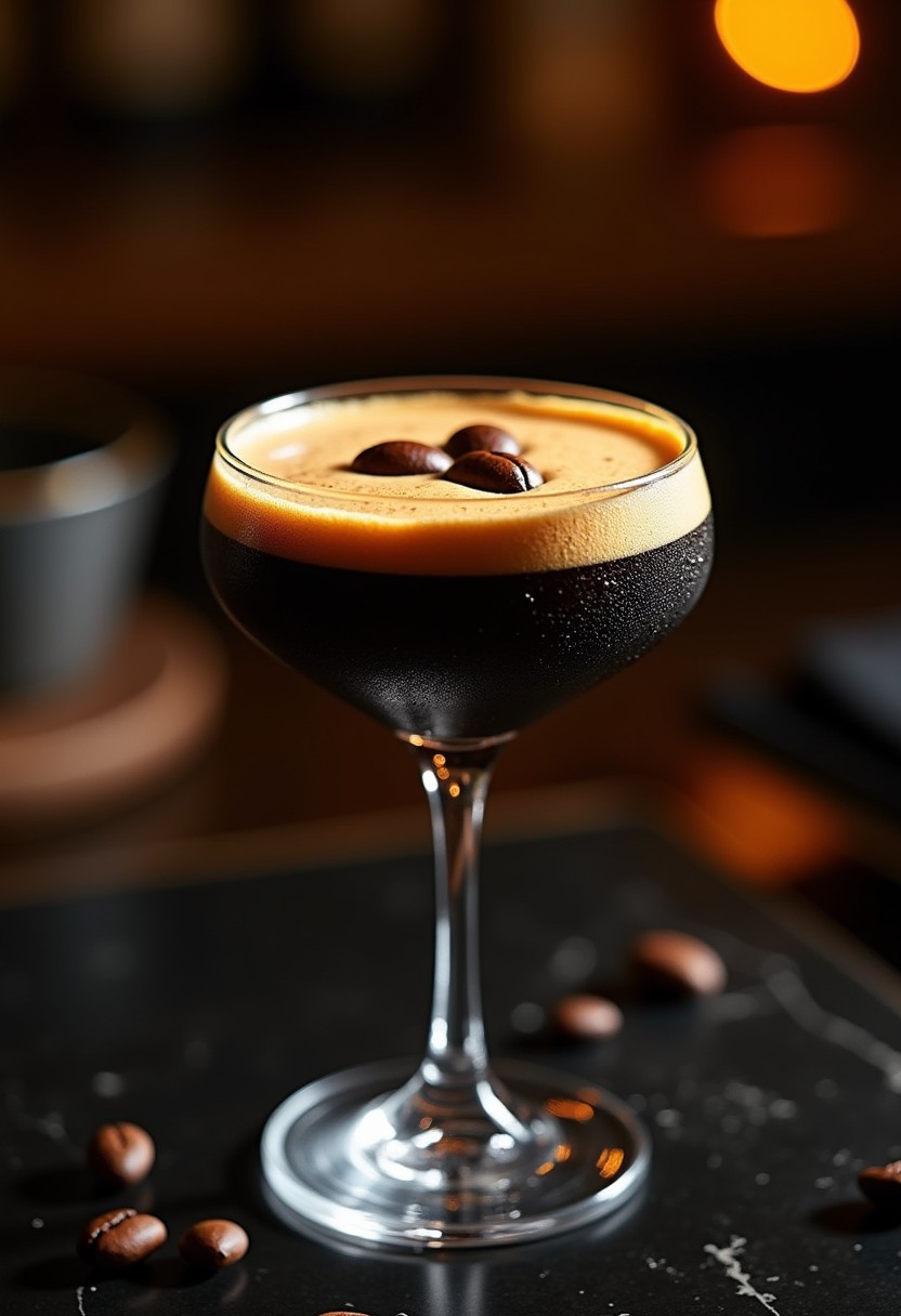 濃縮咖啡馬丁尼 Espresso Martini 調酒成品照