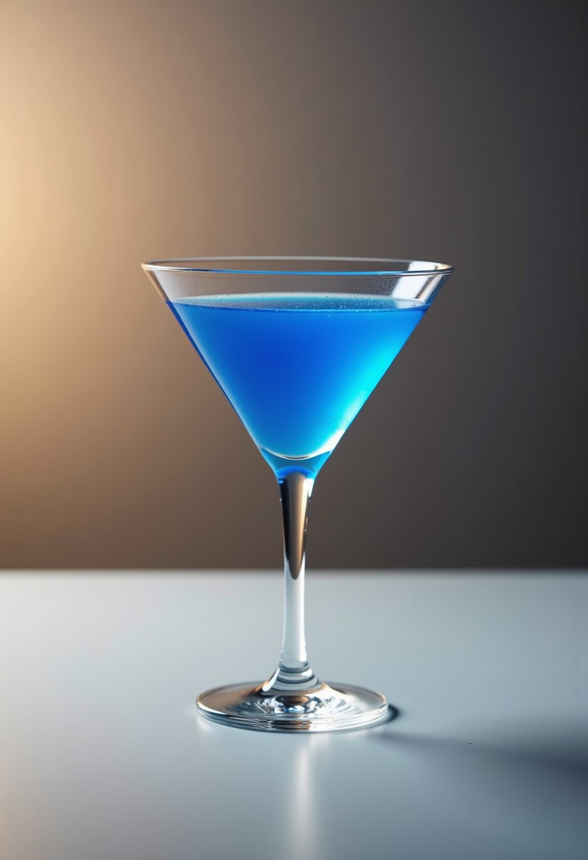 Blue on Blue Martini 調酒示意圖