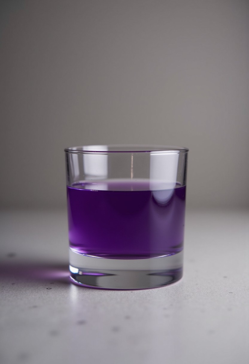 掩蔽紫色 調酒示意圖
