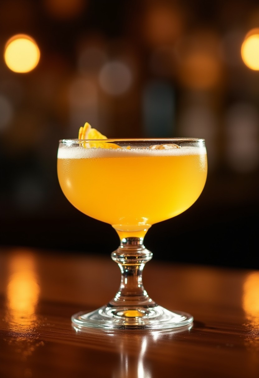 威士忌酸酒 Whiskey Sour 調酒成品照