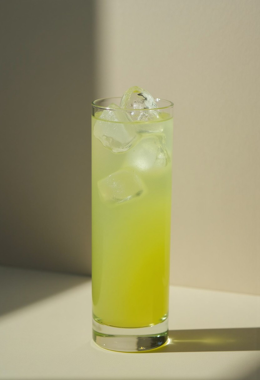 黃綠色及東 調酒示意圖