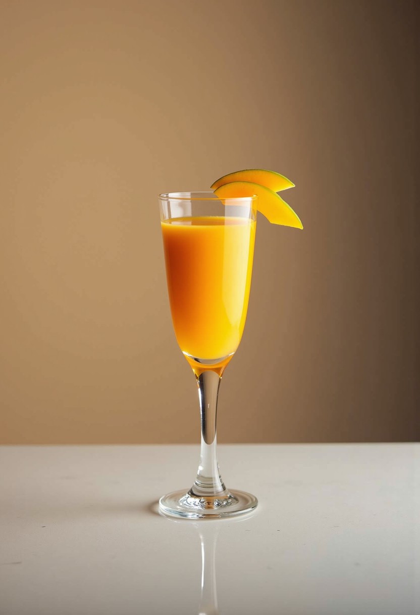 芒果橘子冰沙 (Mocktail) 調酒示意圖