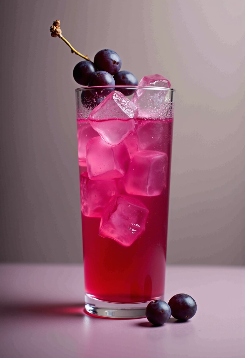 大葡萄 (Mocktail) 調酒示意圖