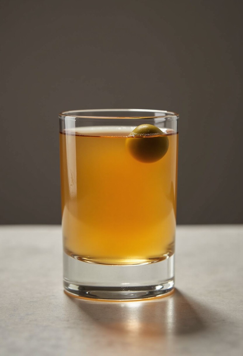 老式酸威士忌 調酒示意圖