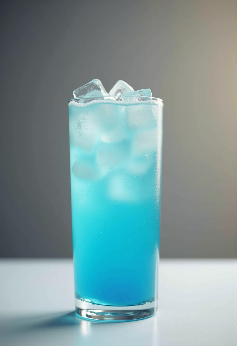 Tropical Blue Moon 調酒示意圖