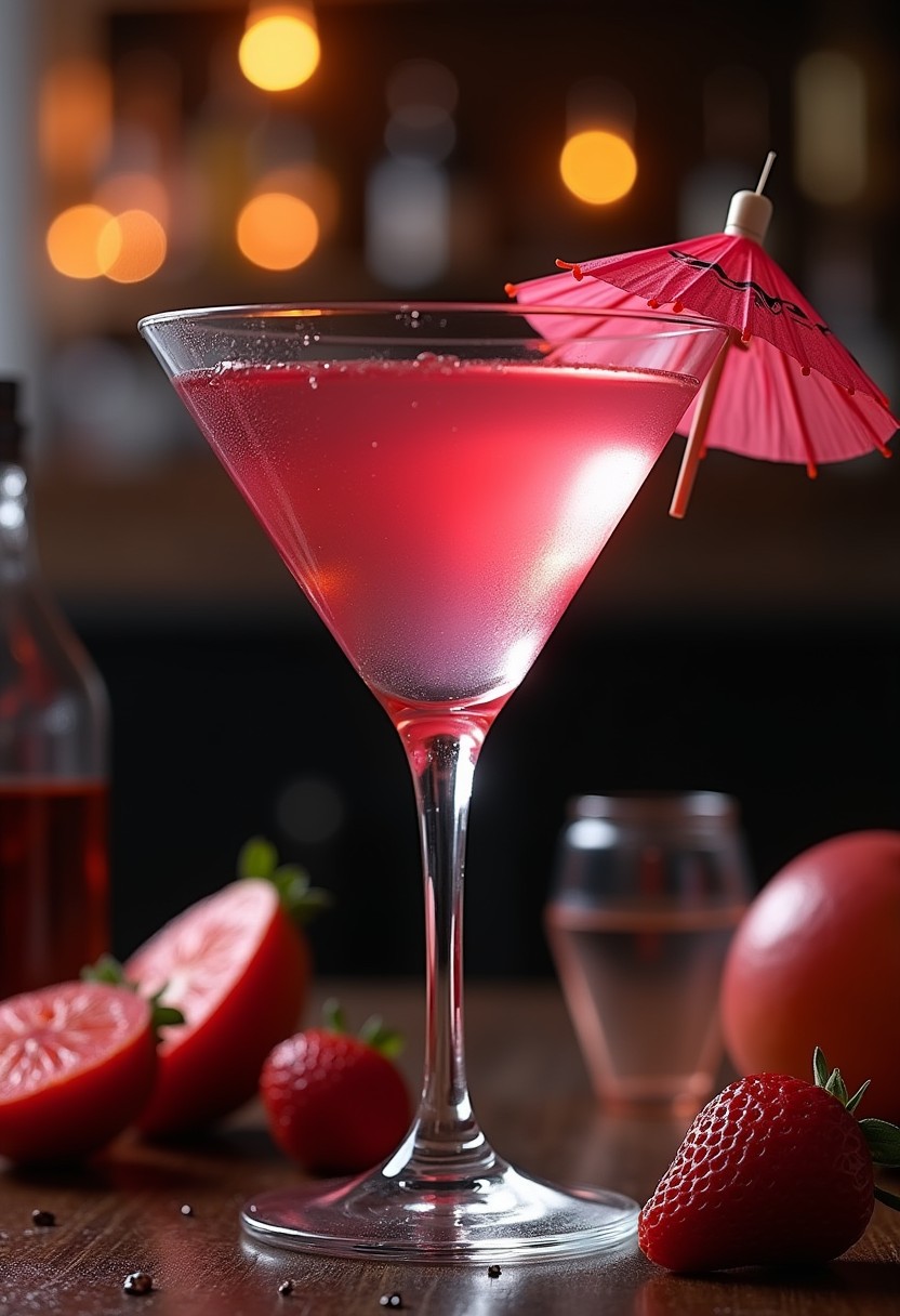 柯夢波丹 Cosmopolitan 調酒成品照